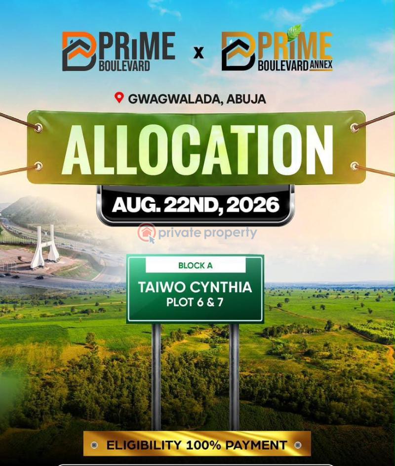 Land For Sale Prime Boulevard, Annex Gwagwalada Abuja Phase 4  - 1