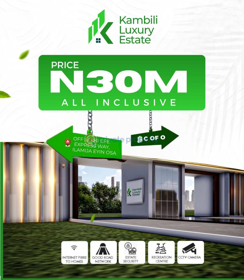 Residential Land For Sale Kambilicity, Off Lekki Epe Expressway, Ilamija Eyin Ibeju-Lekki Lagos - 1
