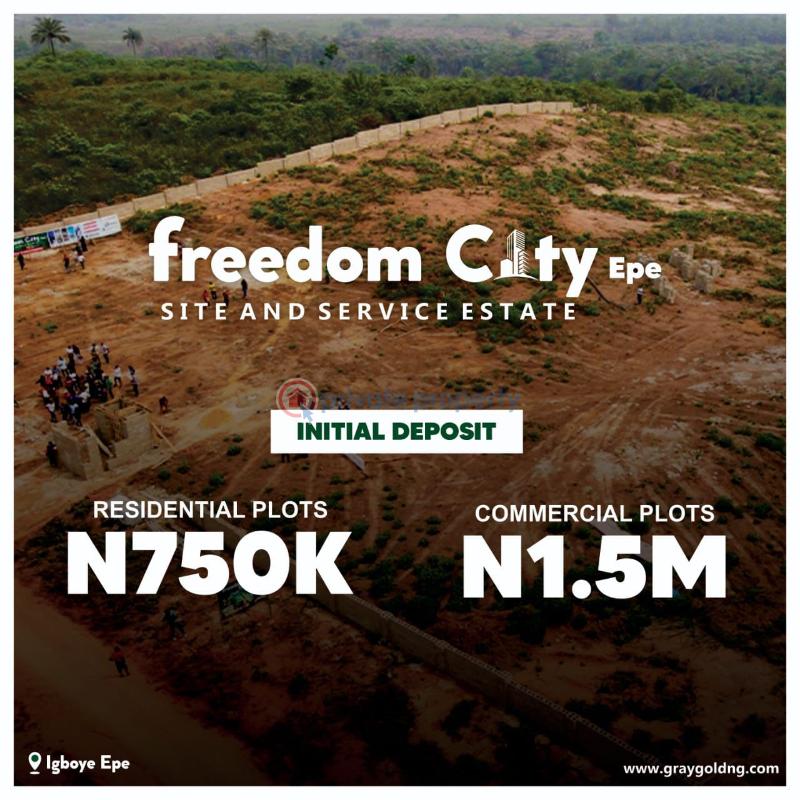Residential Land For Sale Welcome To Freedom City Estate Where We Sell Both Commercial And Residencial Plots. Deposit To Keyin Now. Epe Lagos - 1