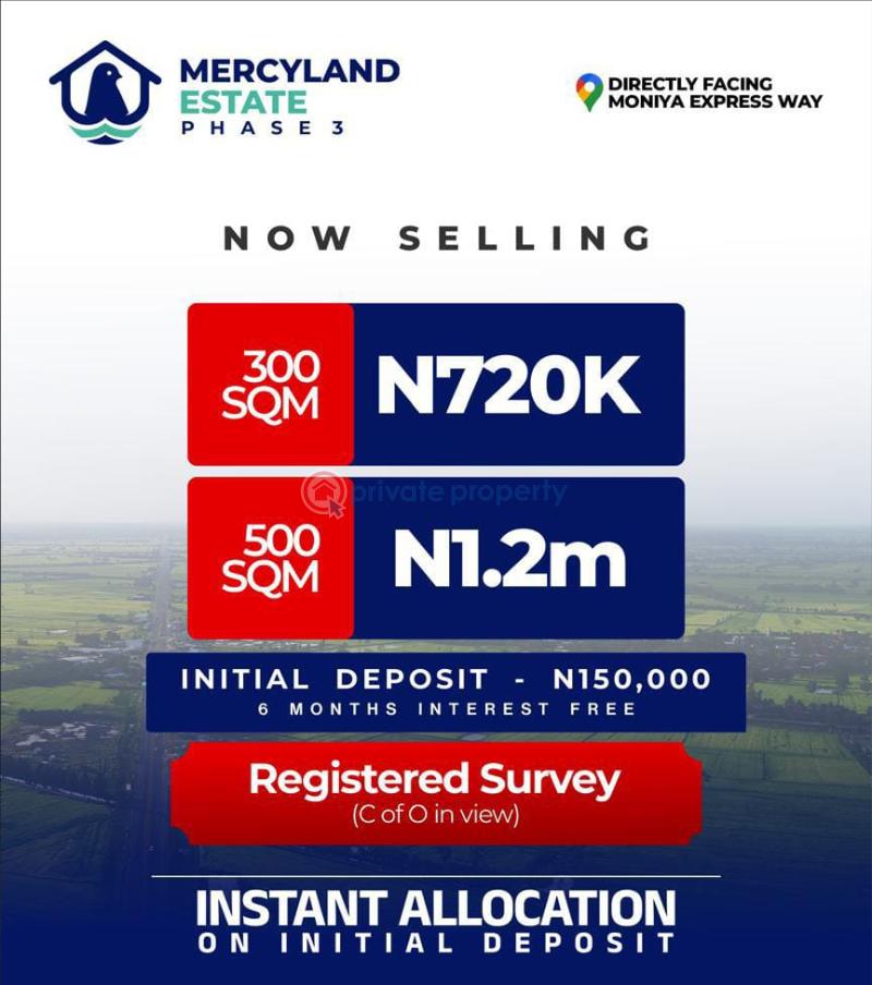 Residential Land For Sale Mercyland Estate Phase 3 Moniya Ibadan Oyo