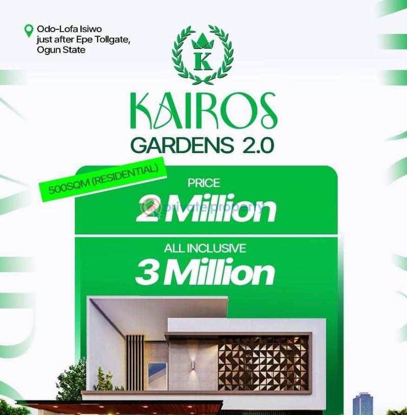 Residential Land For Sale Kairos Gardens 2.0 Located Odo Lofa Isiwo Ogun area  - 2