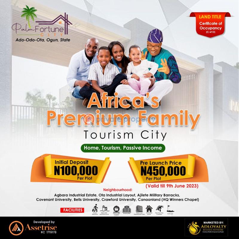 For sale Land Palm Fortune City, Ado Odo Ota. Neighborhood* Canaan