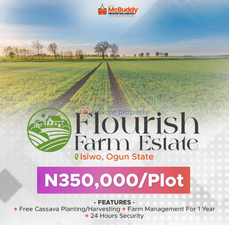 For sale Land Flourish Farm Estate, This Is A Farmland At Isiwo, This Farm Estate Shares