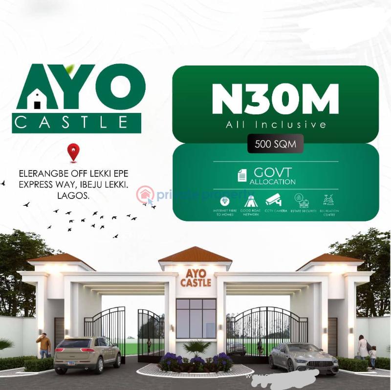 Residential Land For Sale Ayo Castle Eleran Igbe Ibeju-Lekki Lagos - 0