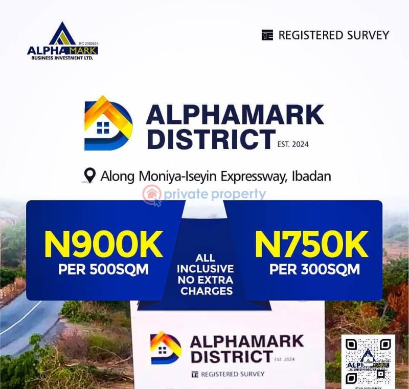 Residential Land For Sale Alphamark District Estate Laagbe,along Moniya Iseyin Directly Facing Express Ibadan Oyo - 4