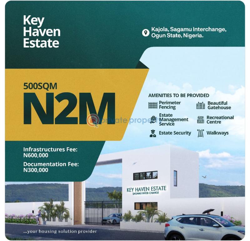 Residential Land For Sale Key Haven Estate Located At Kajola Sagamu Interchange  Sagamu Ogun - 1