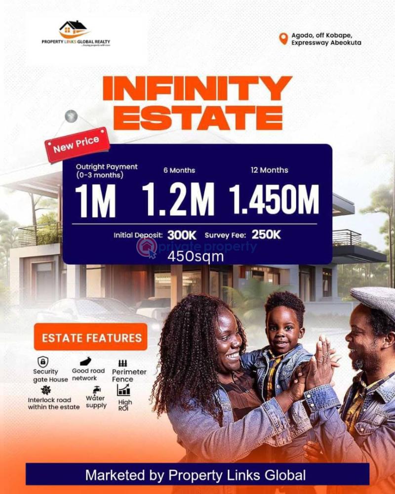 Residential Land For Sale Infinity Estate Located At Agodo Village, Off Kobape Road Abeokuta Ogun - 0