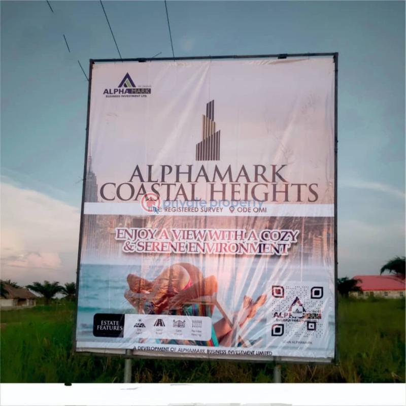 Residential Land For Sale Alphamark Coastal Heights Estate Ode Omi Facing The Coastal Road Ibeju-Lekki Lagos - 0