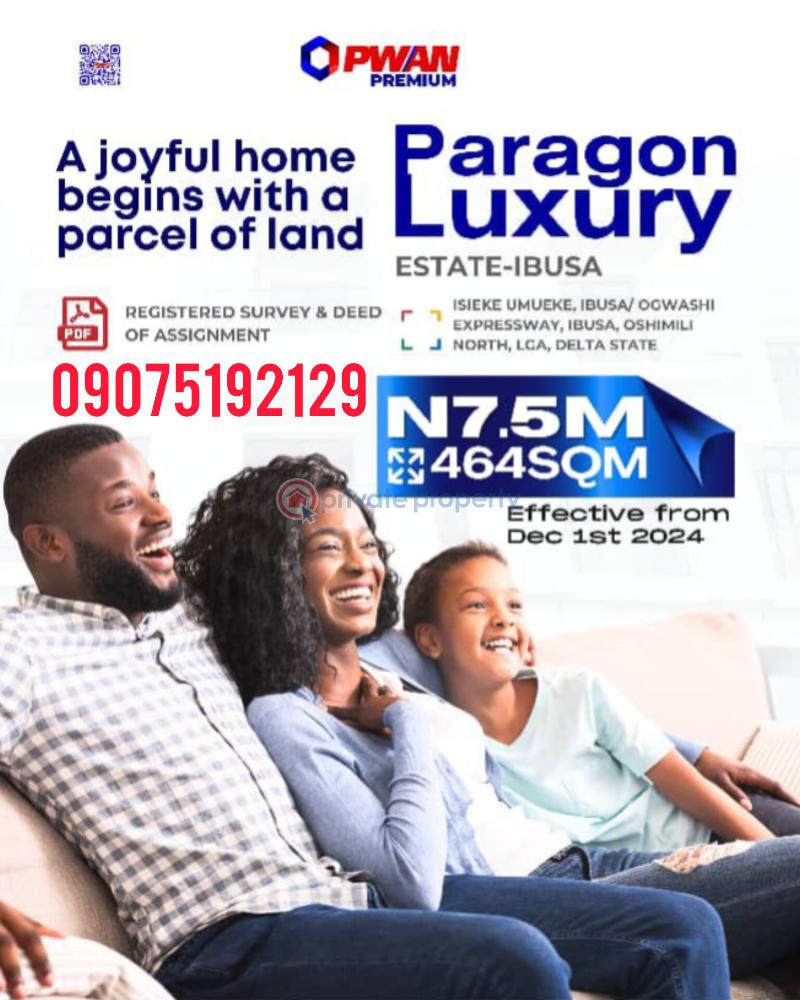 Land For Sale Isieke Umueke, Ibusa/ogwashi Expressway Oshimili North Delta