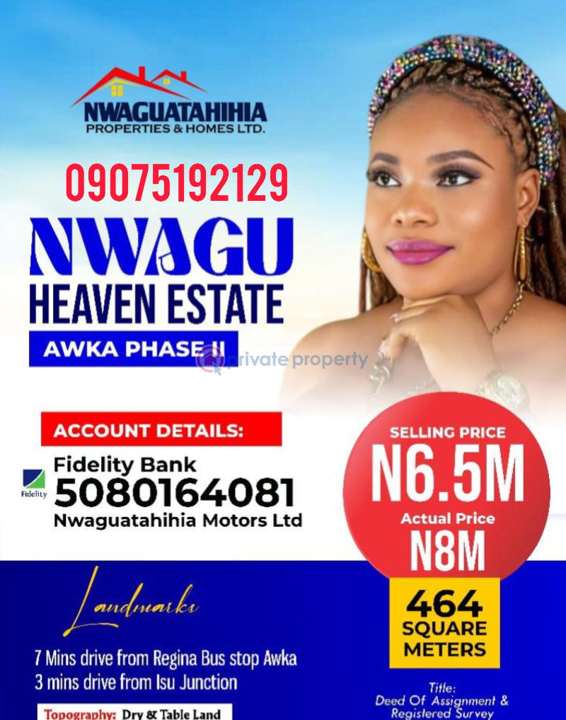 Land For Sale 10 Minutes Drive From Regina Junction Awka North Anambra