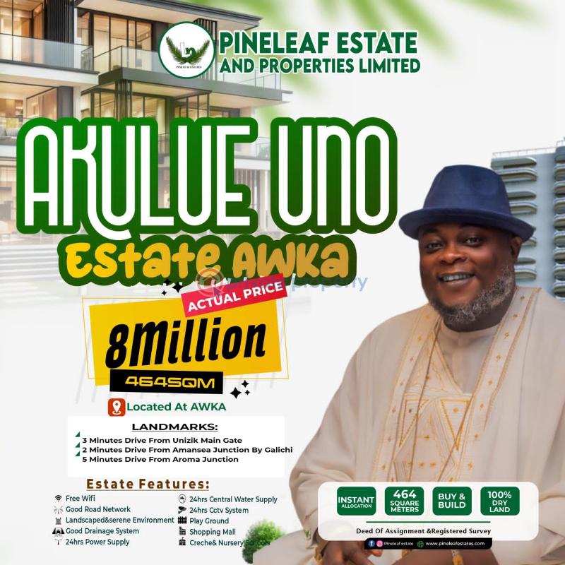 Residential Land For Sale 2 Minutes Driveunizik Main Gate, 2 Mins Drive From Amansea And 5 Mins From Aroma Junct Awka North Anambra - 0