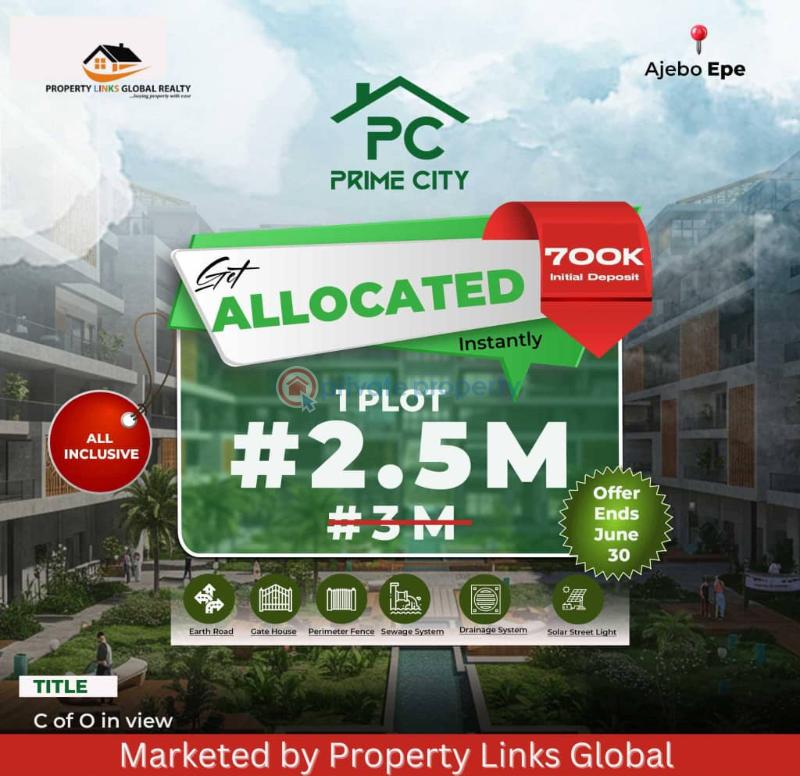 Residential Land For Sale Prime City Estate Ajebo Close To Food Security Logistics Hub Epe Lagos - 3