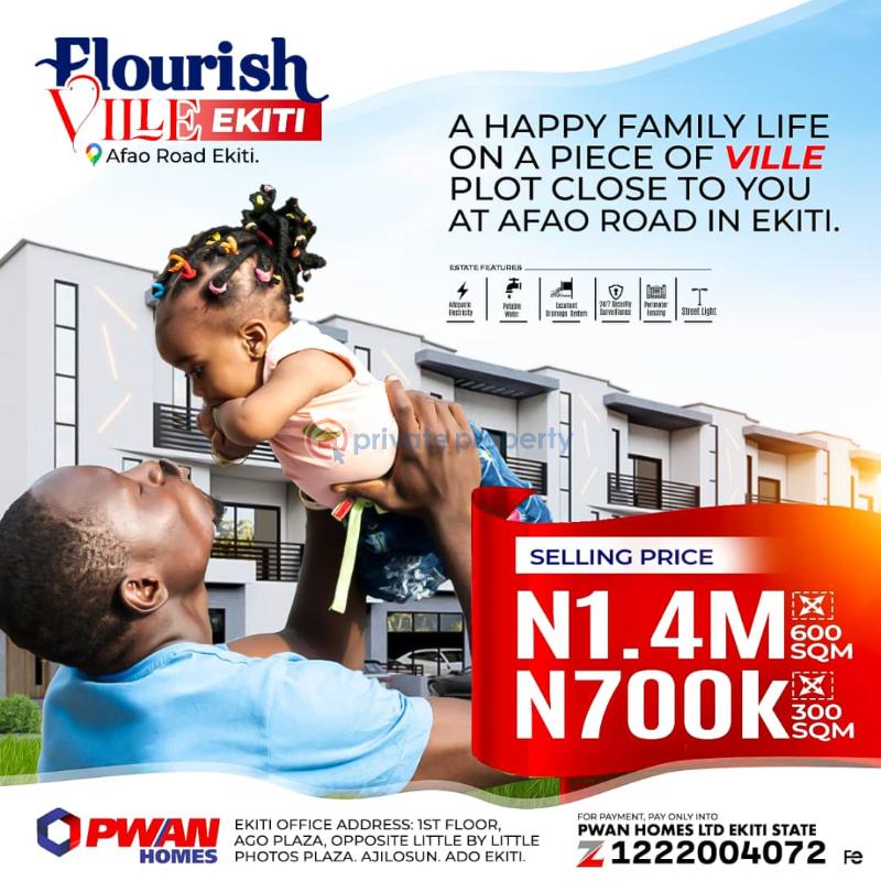 Residential Land For Sale Flourish Villa Ekiti Ado Ekiti Ekiti Area 