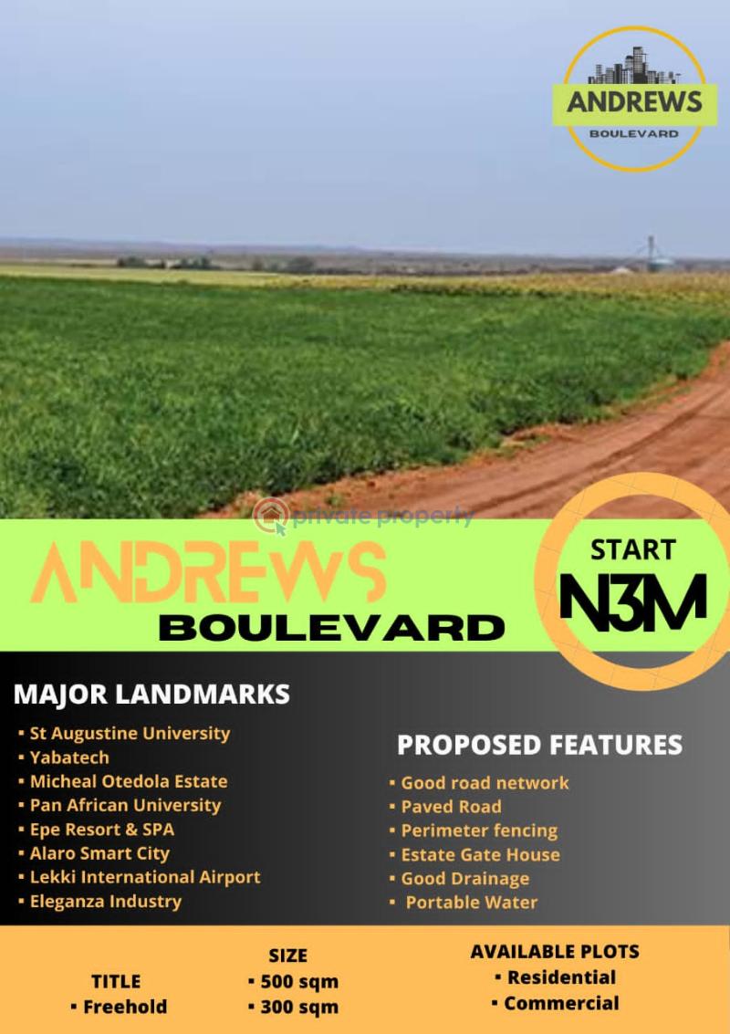 For sale Land Andrew Boulevard Estate Epe Lagos (PID 2PATWP