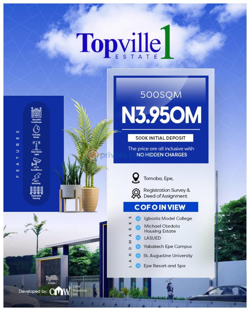 Residential Land For Sale Topville Estate Phase 1 Tomoba Close To Yaba Tech Epe Lagos - 6