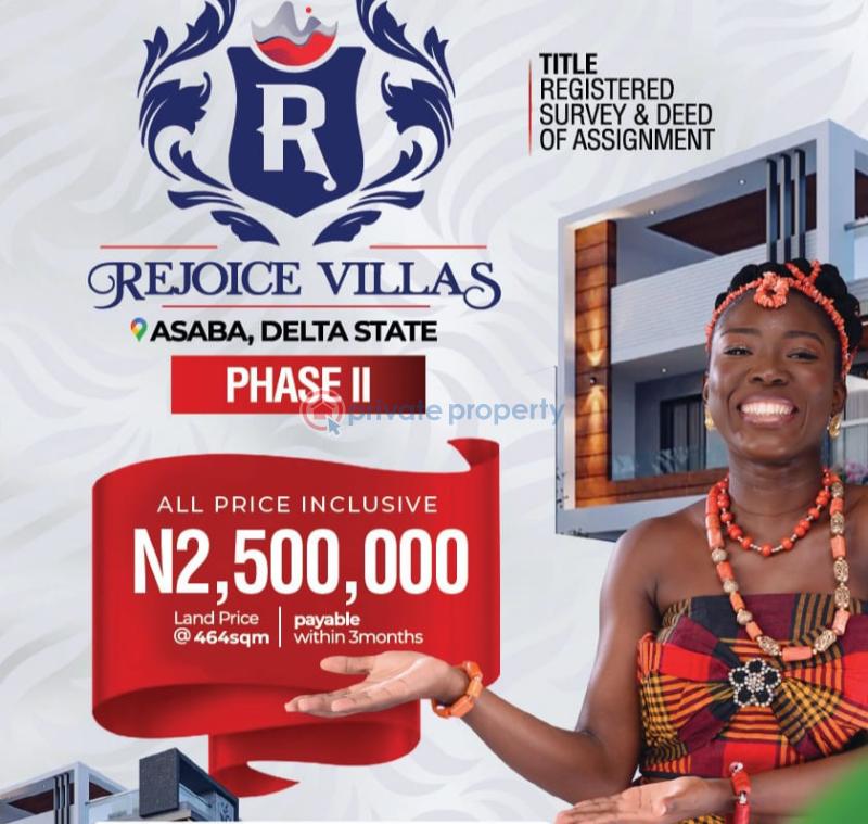 Mixed use Land For Sale Behind Immigration Office, Ibusa Road, Royal Villas Phase 2 Asaba Delta