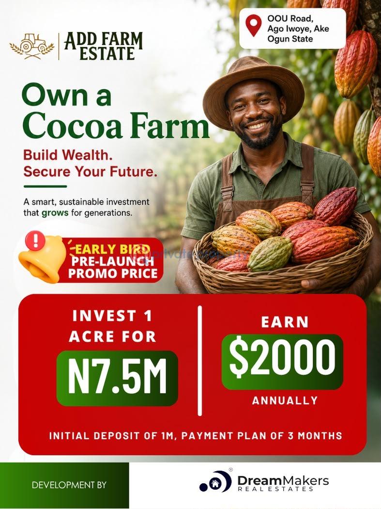 Commercial Land For Sale Add Farm City Estate Located In A Fast Developing Area Ijebu North Ogun - 2
