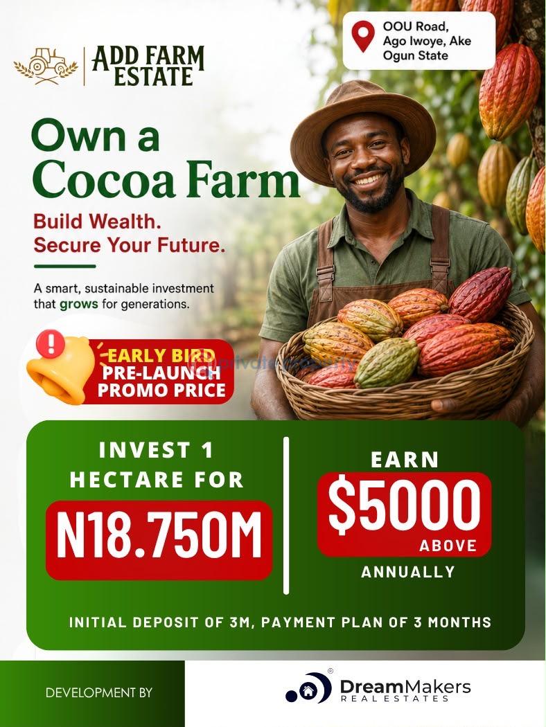 Commercial Land For Sale Add Farm City Estate Located In A Fast Developing Area Ijebu North Ogun - 1