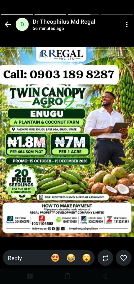 Commercial Land For Sale Amokpo Nike, Enugu East Enugu Suburb Enugu Area 