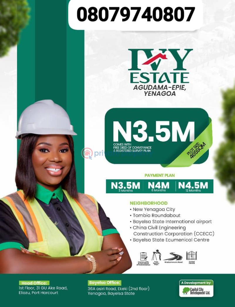 Residential Land For Sale Yenegoa Bayelsa