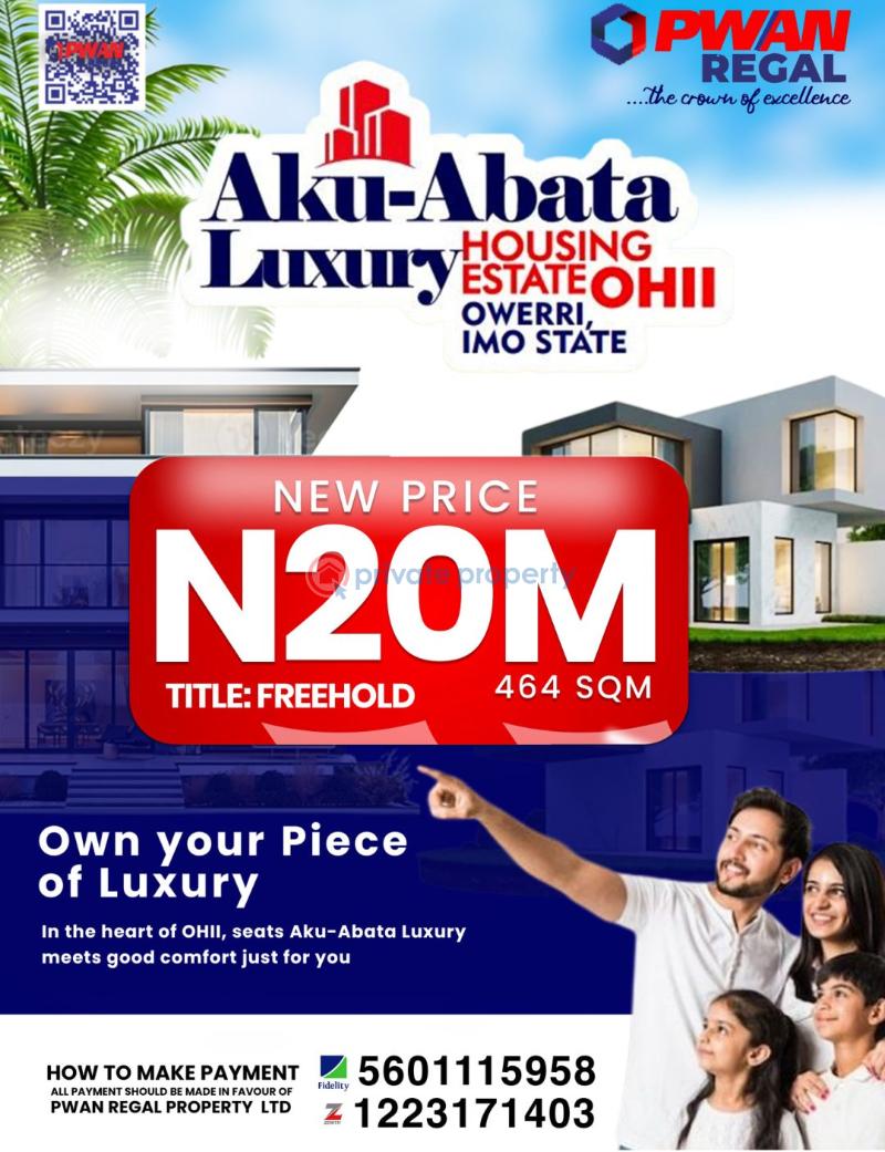 Residential Land For Sale Ohii Owerri Imo