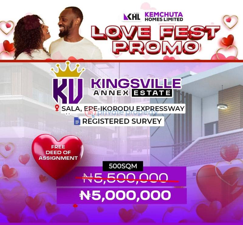Mixed use Land For Sale Kingsville Phase 1 Annex At Sala Sharing Fence With Dukia Africa Epe Lagos - 0