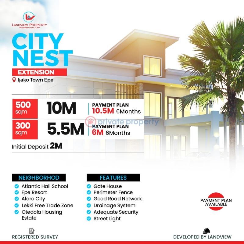 Land For Sale City Nest Estate Extension On Flash Sales Now For #8.5m... Save #1.5million ..book Inspection With Victoria. Epe Lagos - 3
