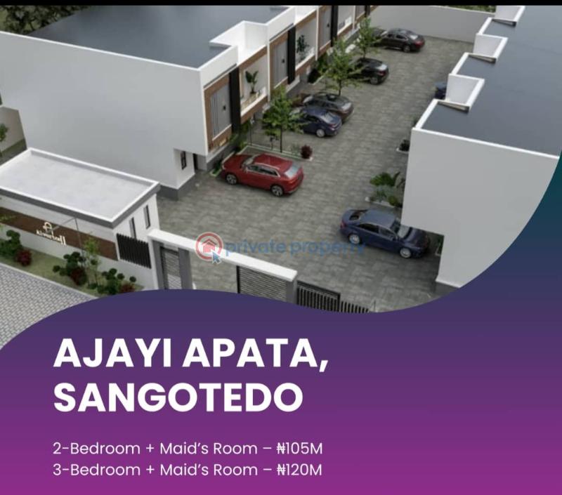 3 bedroom Terrace For Sale . Sangotedo Ajah Lagos - 0