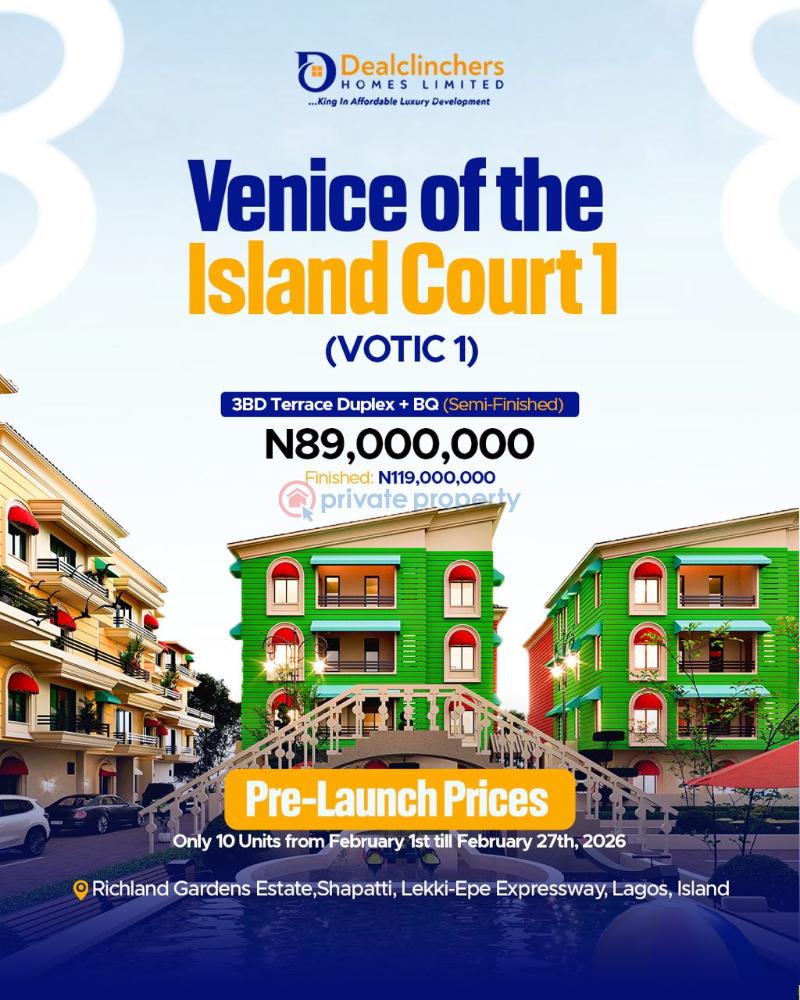 3 bedroom Block Of Flats For Sale Votic 1, Inside Richmond Estate, Shapatti, Alatise Ibeju-Lekki Lagos - 2