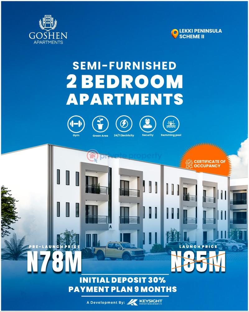 2 bedroom Block Of Flats For Sale Goshen Apartments, Lekki Peninsula Scheme 2, Abraham Adesanya Ajah Lagos