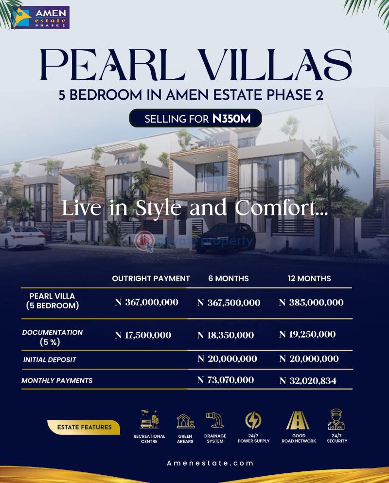 5 bedroom Detached Duplex For Sale Amen Estate Phase 2, Eleko Ibeju-Lekki Lagos - 2