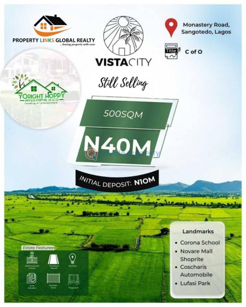 Mixed use Land For Sale Vista City In Sangotedo Directly Facing The Road Very Close To 👉novare Mall 👉facing Coastal Road 👉less Than 10mins Drive From Lekki Epe Expressway 👉less Than 20mins Drive To Silverbird Cinemas, Vi 👉proximity To Several Gated Estates 👉close To Corona Monastery Road Sangotedo Lagos - 6