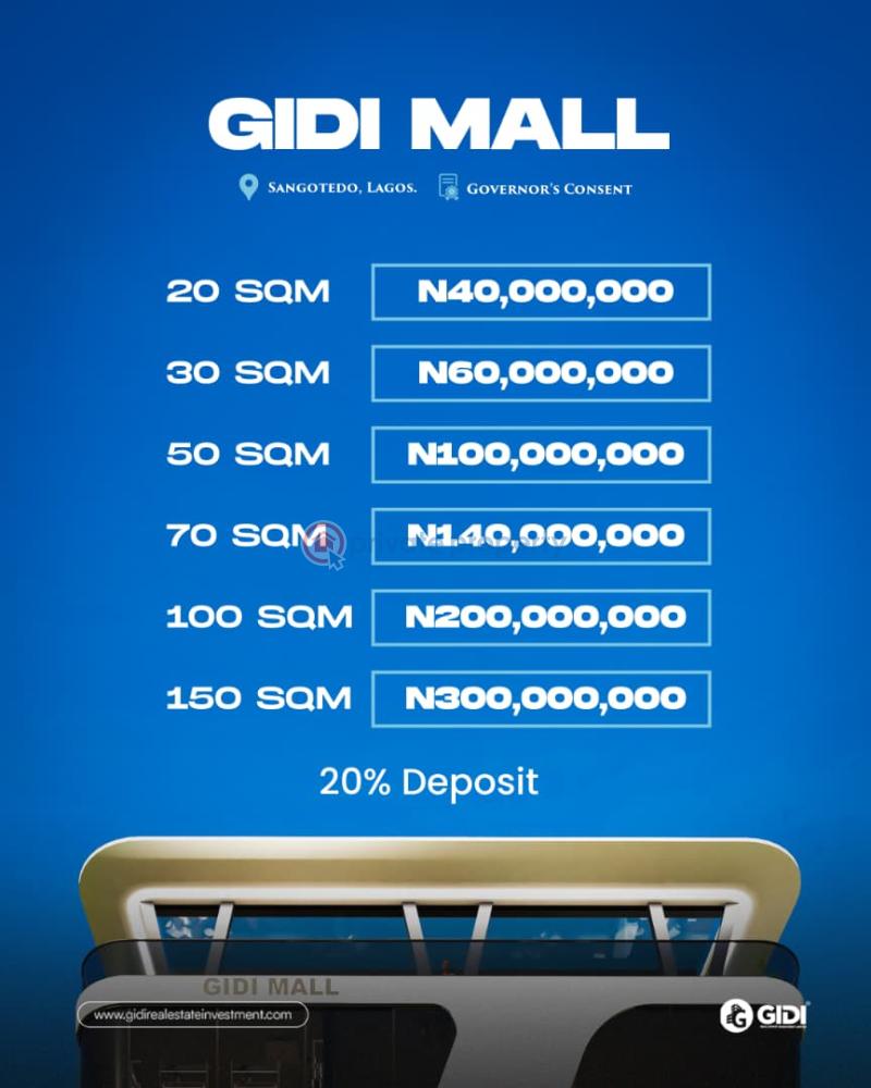 Shop For Sale Gidi Mall, Km 31, Lekki Epe Expressway, By The Patron Hotel, Sangotedo Ajah Lagos - 15