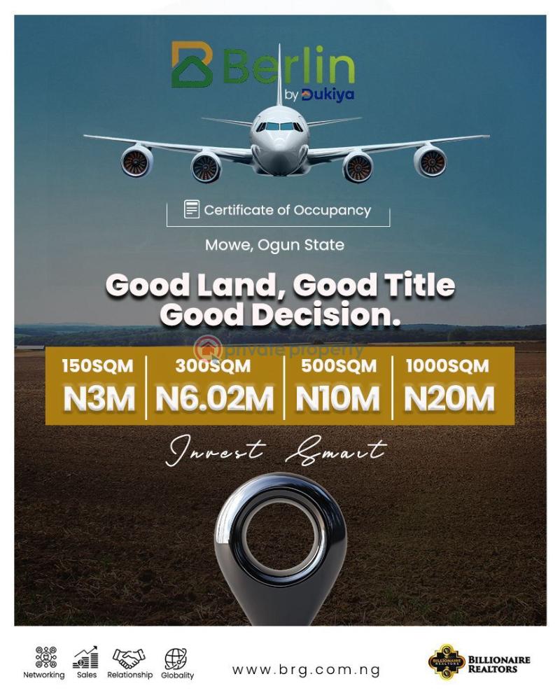 Residential Land For Sale Off Ofada Road Mowe Ogun area  - 0
