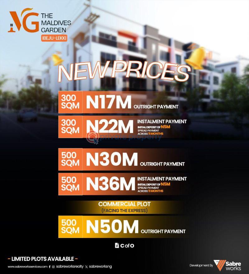 Land For Sale The Maldives Garden Oshoroko, Akodo, Free Trade Zone Ibeju-Lekki Lagos - 3