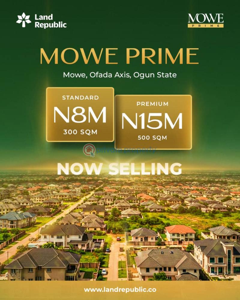 Mixed use Land For Sale Mowe Prime, Mowe Ofada Axis, Mowe Ogun area  - 0