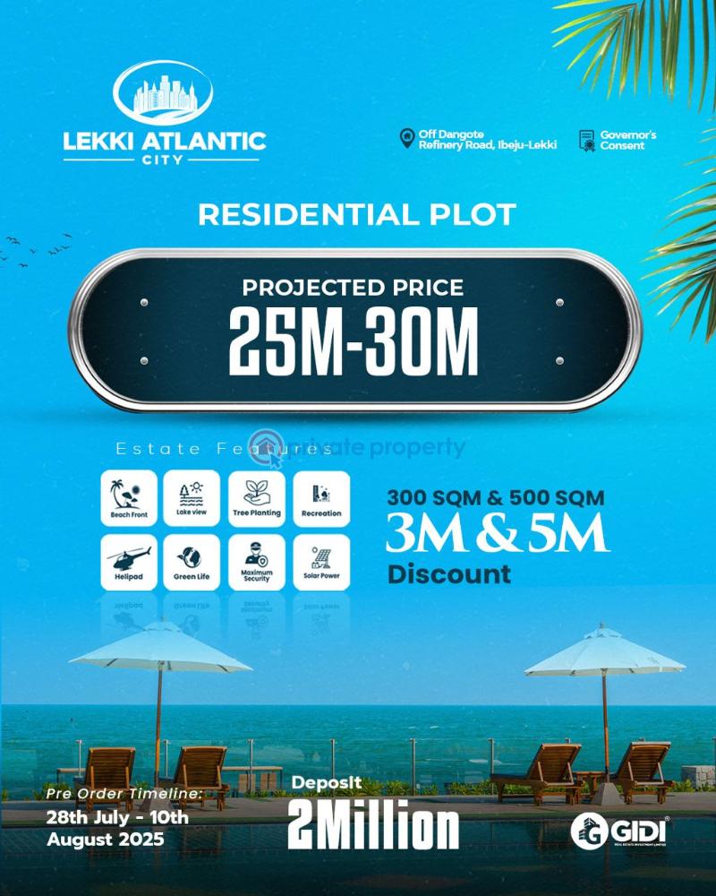 Mixed use Land For Sale Lekki Atlantic City, Off Dangote Refinery Road, Free Trade Zone Ibeju-Lekki Lagos - 1