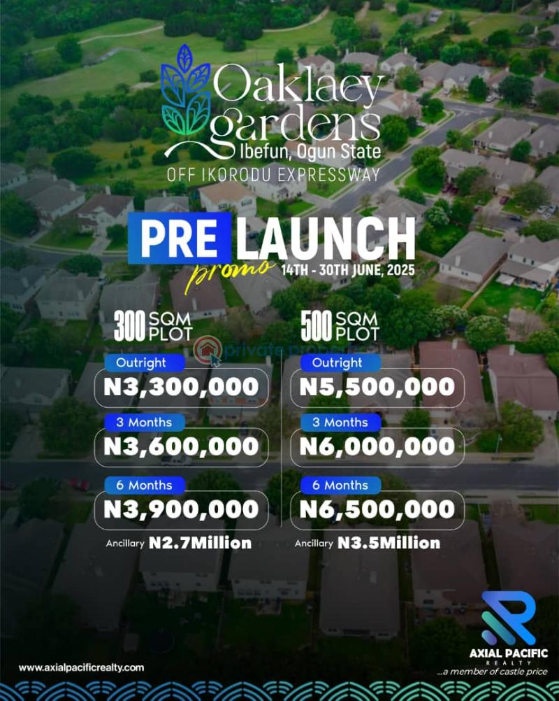 Residential Land For Sale Orklaey Gardens, Ibefun Off Ikorodu Expressway, Ijebu Ode Ogun