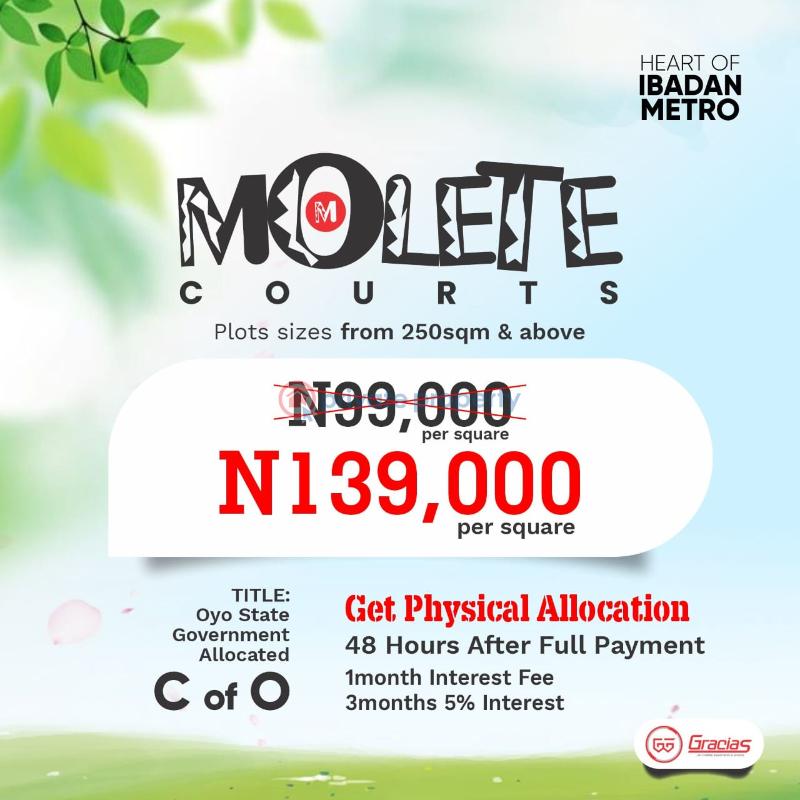 Residential Land For Sale Molete Court Molete Ibadan Oyo