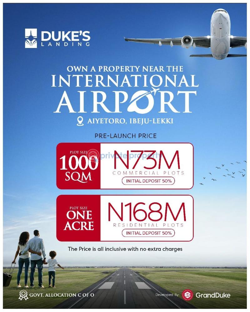 Mixed use Land For Sale Duke's Landing , Aiyetoro, Eleko Ibeju-Lekki Lagos - 1