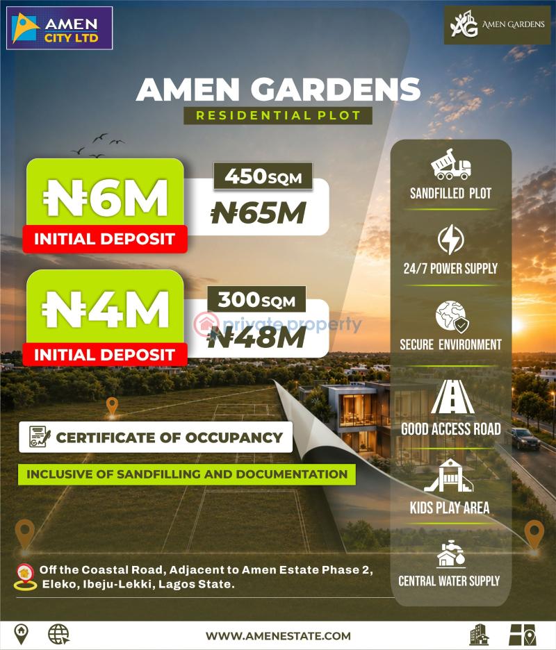 Residential Land For Sale Amen Gardens, Eleko Ibeju-Lekki Lagos - 7