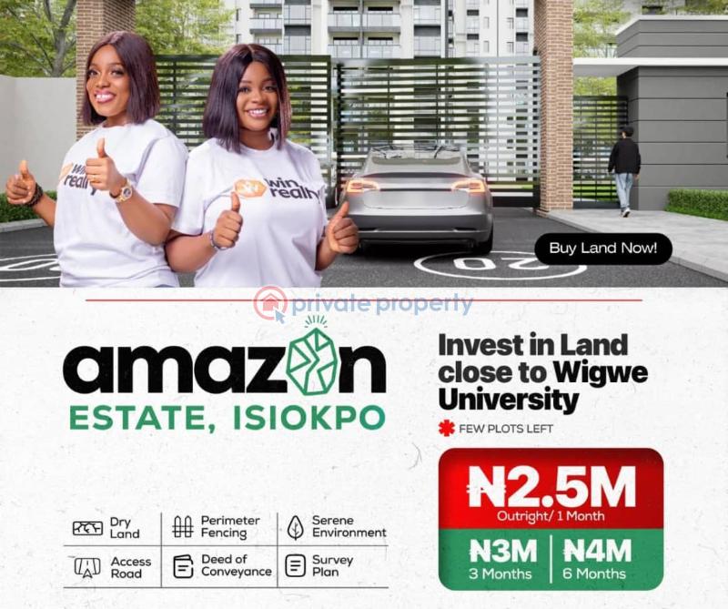 Amazon estate isiokpo rivers state - 2 Mixed use Land For Sale Isiokpo Close Wigwe University Ikwerre Rivers  - 2