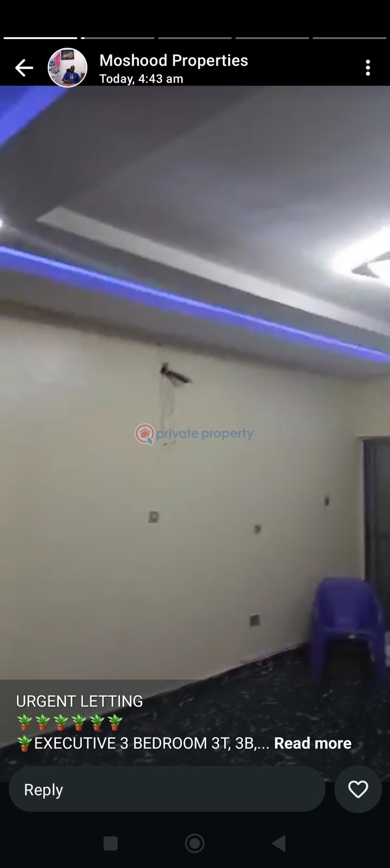 3 bedroom Block Of Flats For Rent Pen City Estate Pencinema Pen Cinema Agege Lagos - 3