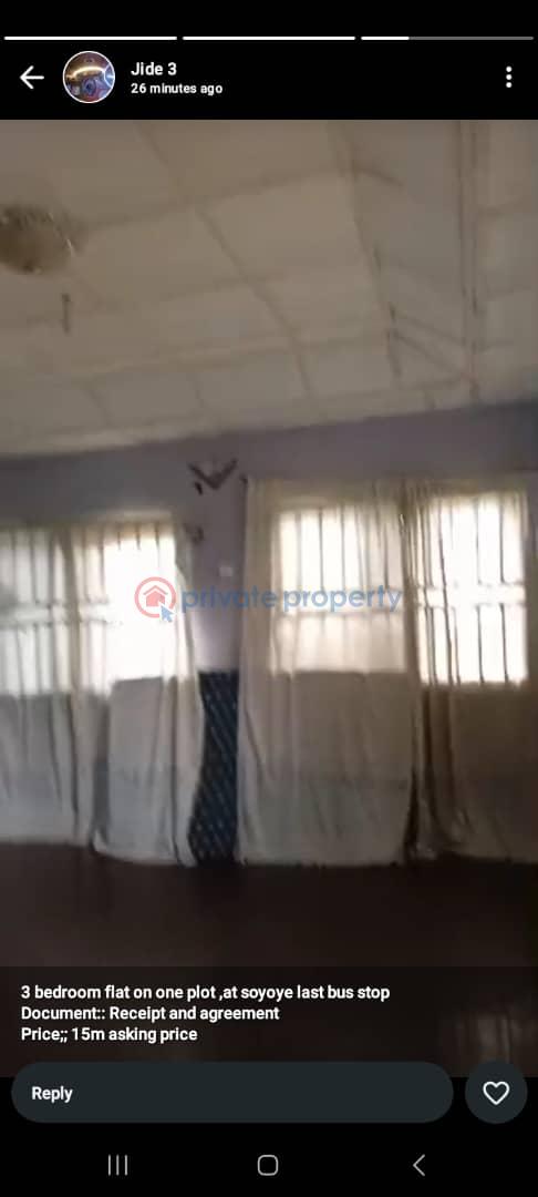 3 bedroom Block Of Flats For Sale 1 Aileru Crescent Soyoye Abeokuta Totoro Abeokuta Ogun