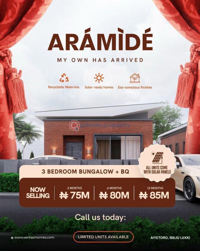 3 bedroom Detached Bungalow For Sale Aiyetoro Ibeju-Lekki Lagos - 0