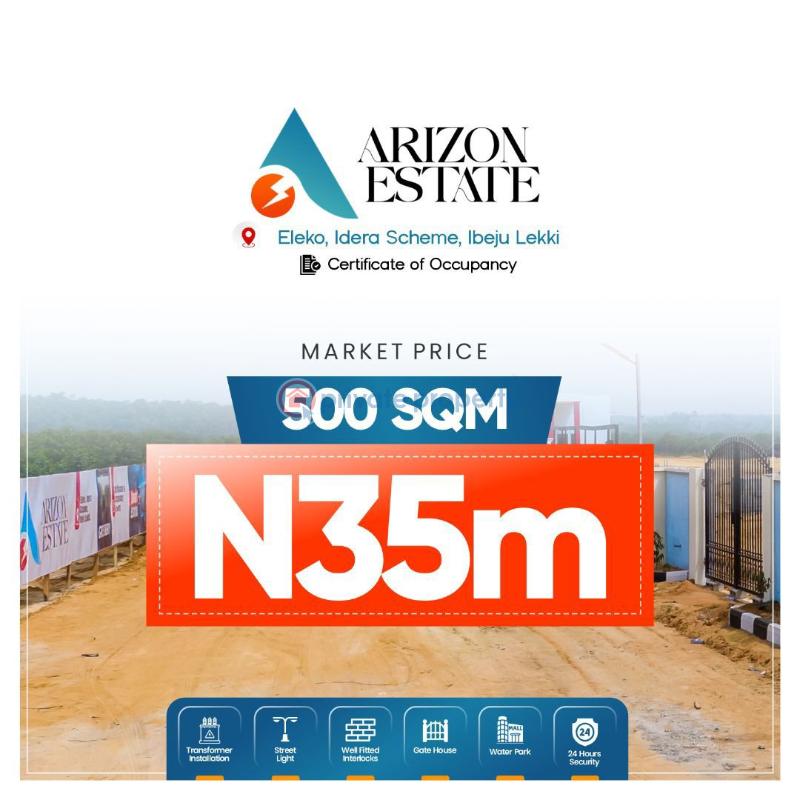 Residential Land For Sale Idera Just Behind Pan African University Eleko Ibeju-Lekki Lagos - 2