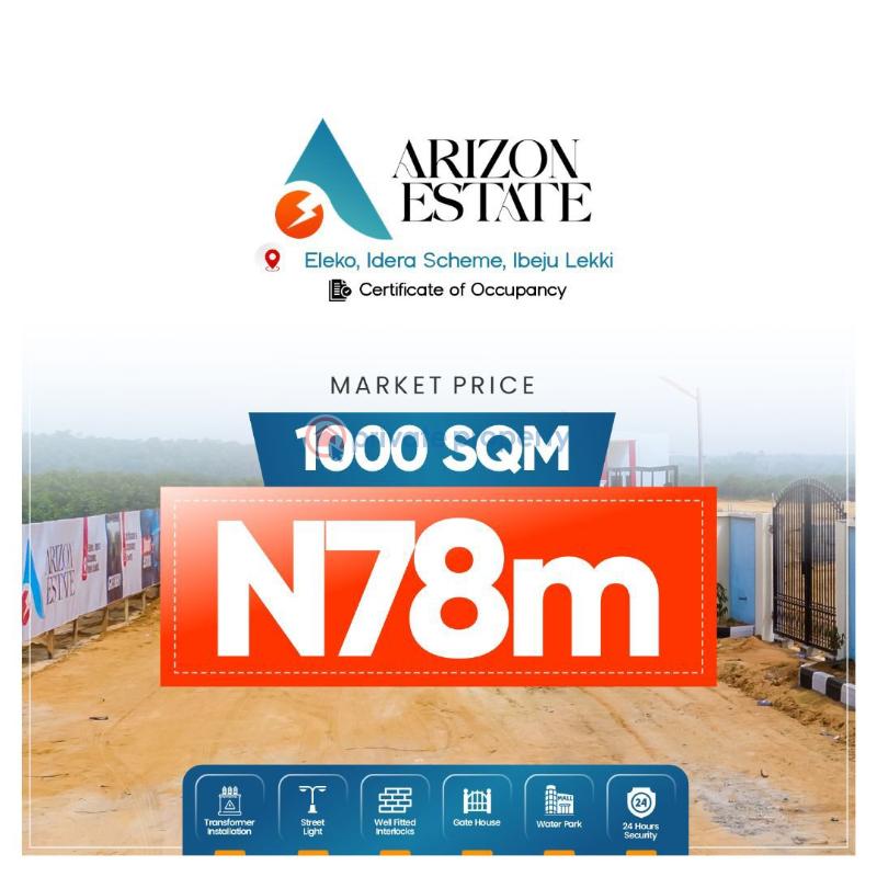 Residential Land For Sale Idera Just Behind Pan African University Eleko Ibeju-Lekki Lagos - 1