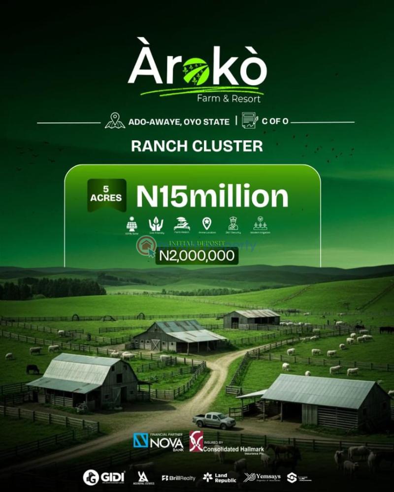 Commercial Land For Sale Aroko Farm Ado Awaye Oyo Oyo  - 9