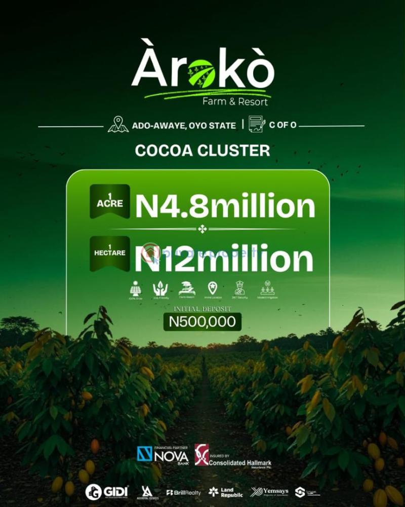 Commercial Land For Sale Aroko Farm Ado Awaye Oyo Oyo  - 5