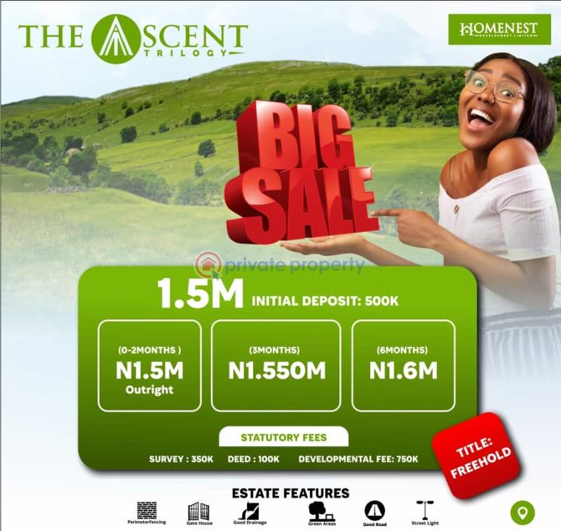 Ascent trilogy - 0 Land For Sale After Ketu/proposed Lekki Epe International Airport /government College Ketu Epe Epe Lagos - 0